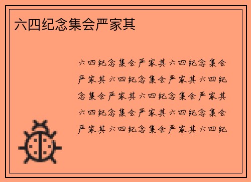 六四纪念集会严家其