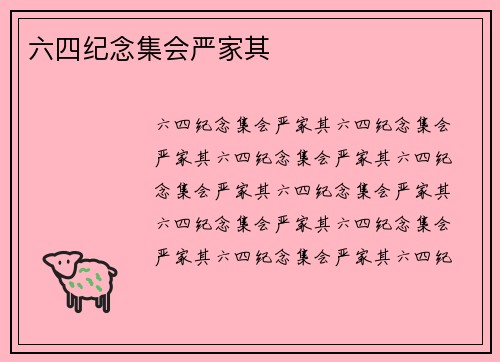六四纪念集会严家其